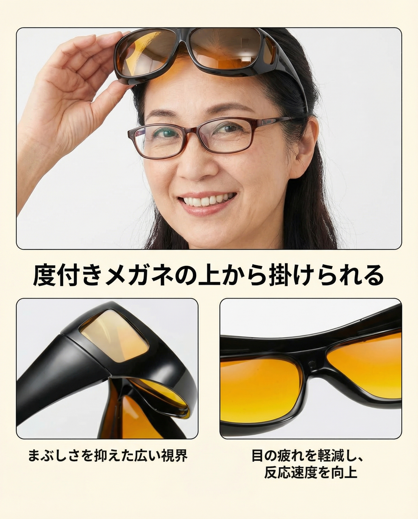 ヨルクリア ヘッドライト対策グラス